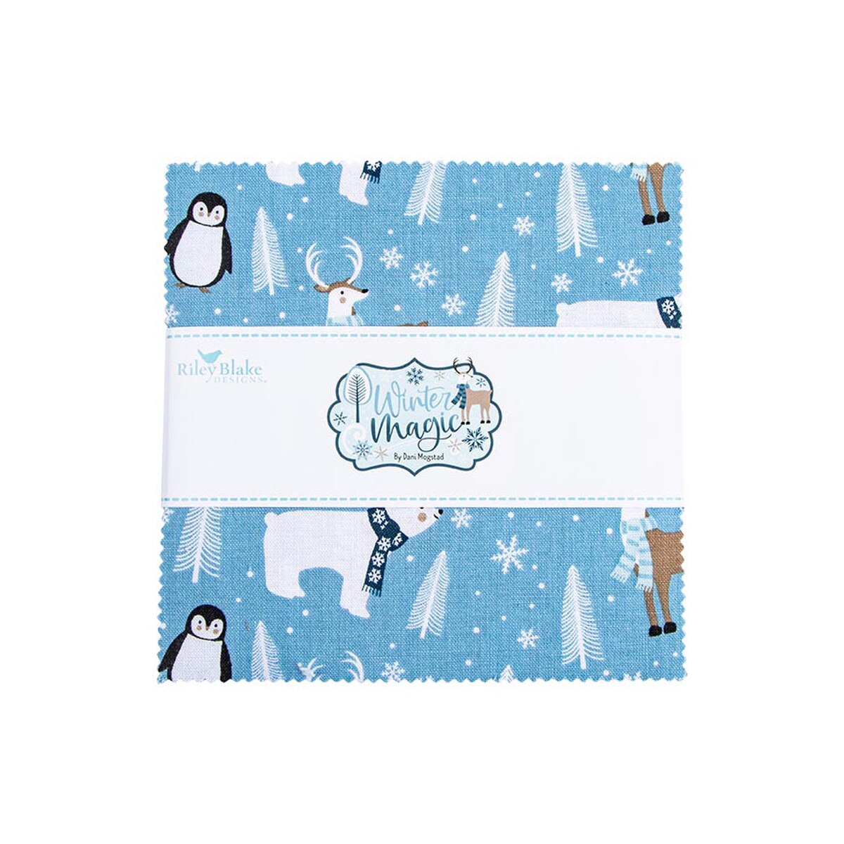 Riley Blake Winter Magic 5" Charm Pack Stacker
