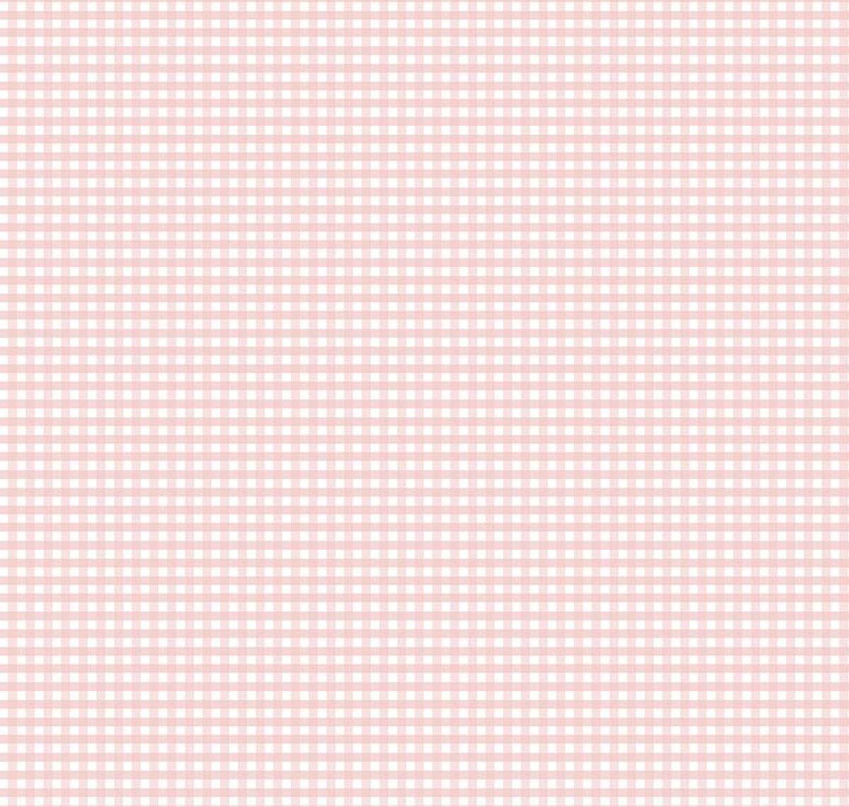 Riley Blake Gingham Baby Pink Fabric (per half yard)
