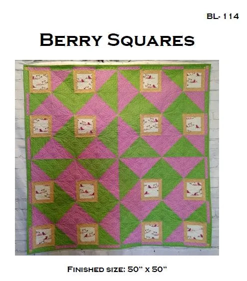 BL114 Berry Squares quilt pattern RETIRING