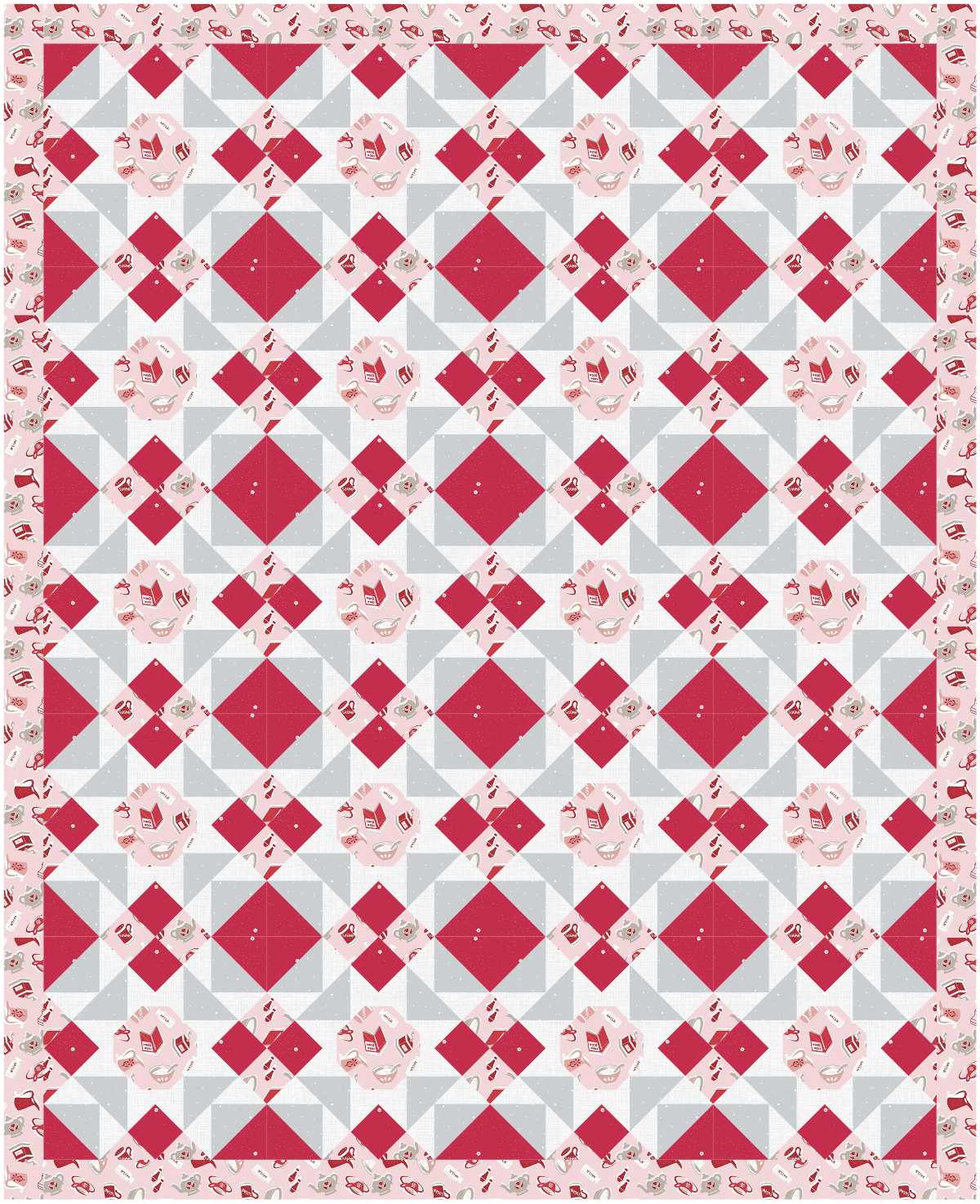 BL157 Blooming Onion Quilt Kit MEDIUM
