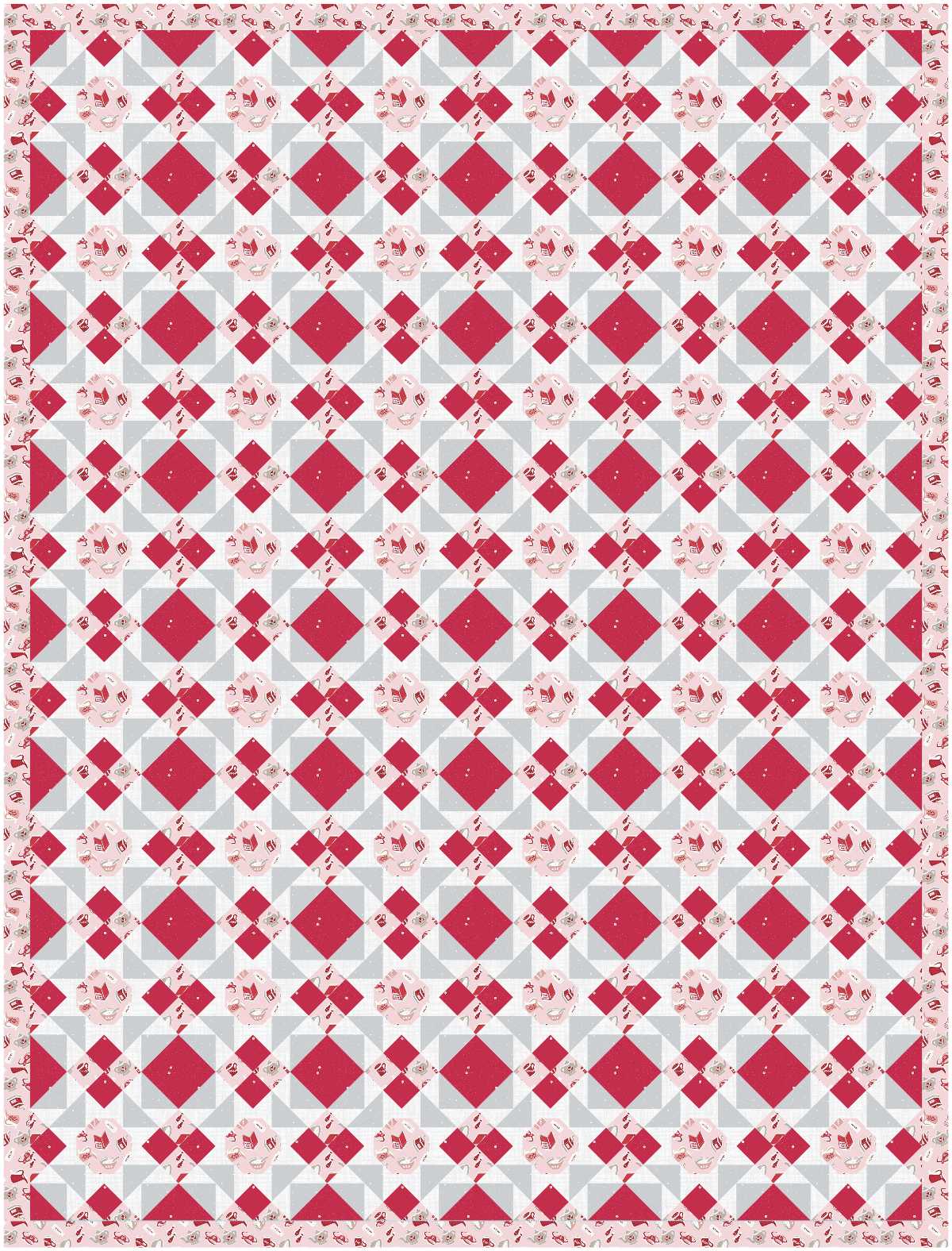 BL157 Blooming Onion Quilt Kit LARGE