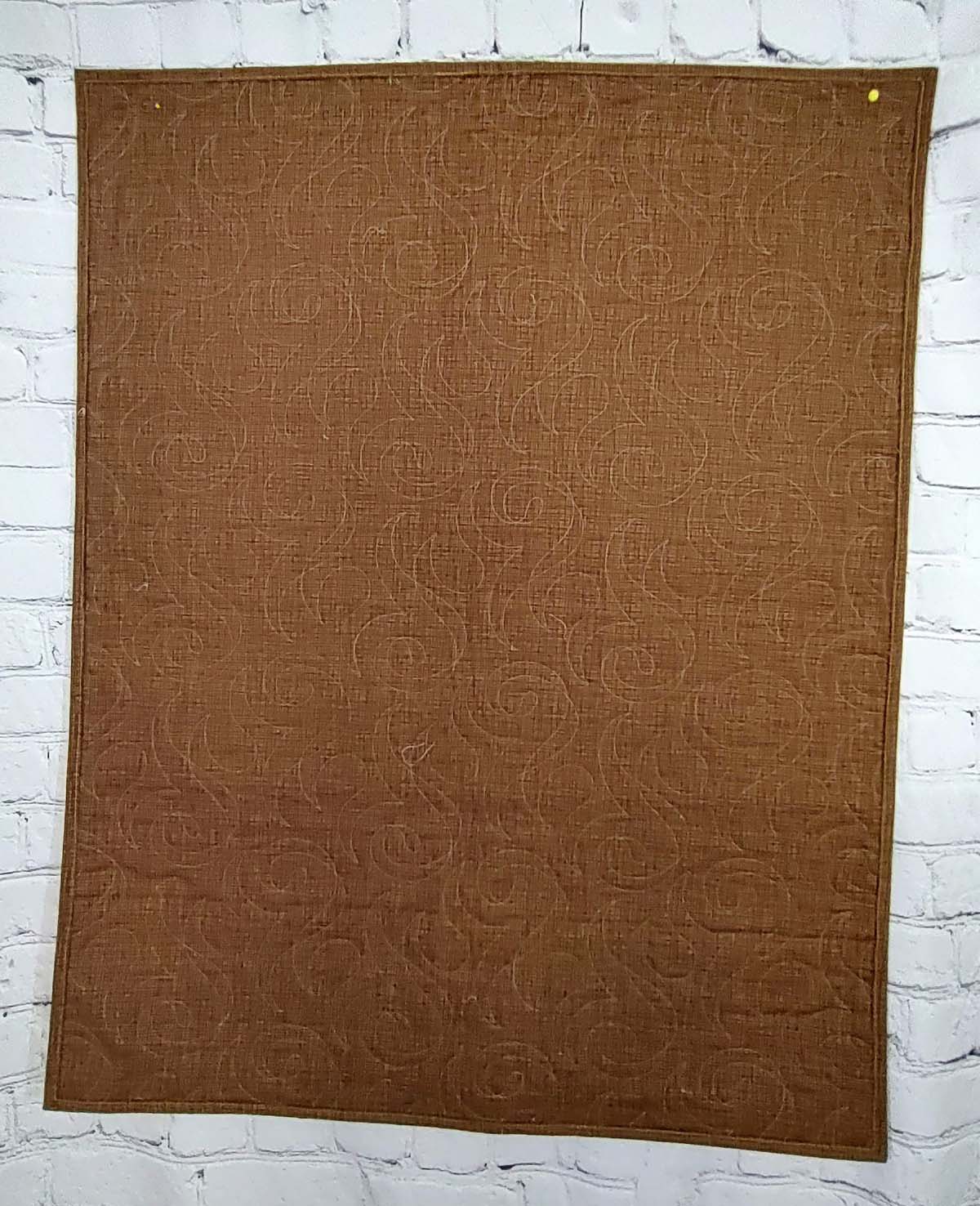 Arrowhead Yellow and Brown Retro baby lap quilt