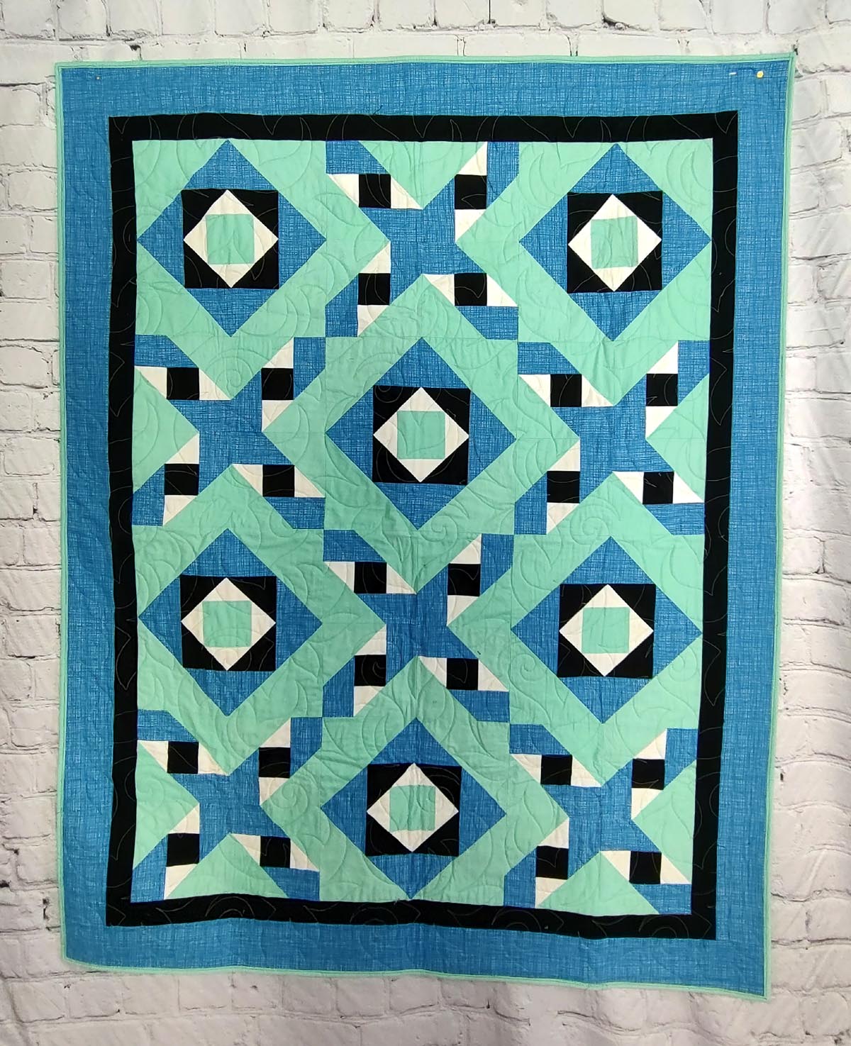 Garrett Modern baby lap quilt