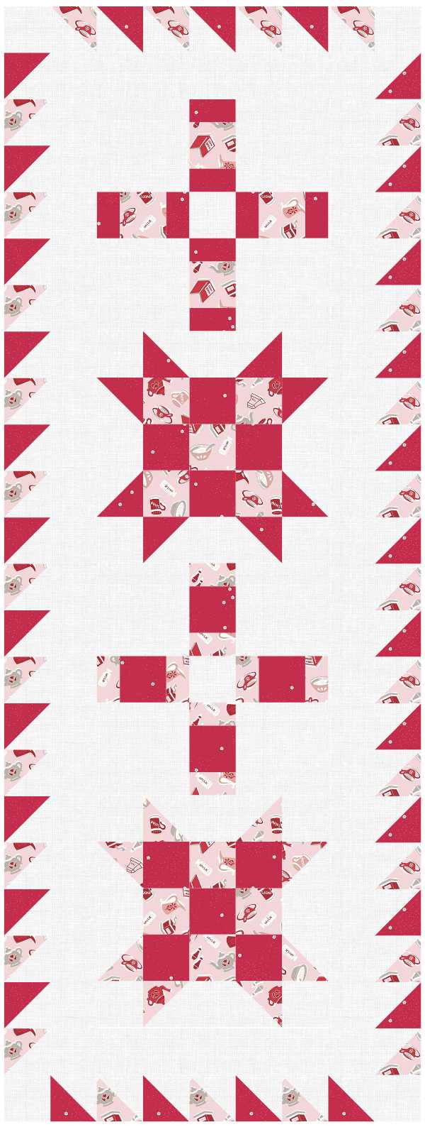 BL285 Off Kilter Quilt Fabric KIT in 3 sizes