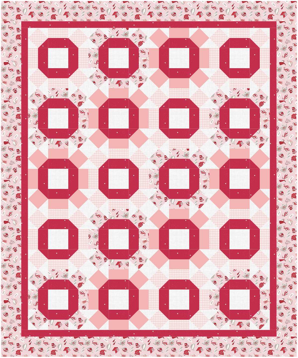 BL158 Rolling Boulders Quilt Kit MEDIUM
