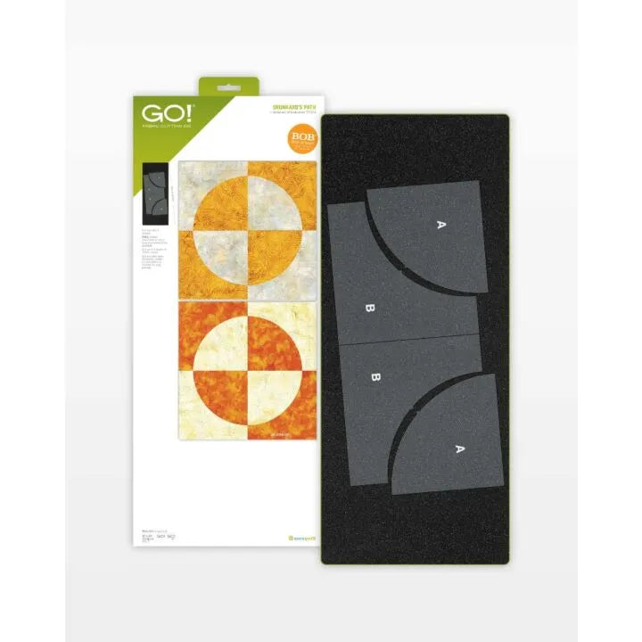 The AccuQuilt Drunkard's Path die makes this tricky block SO easy