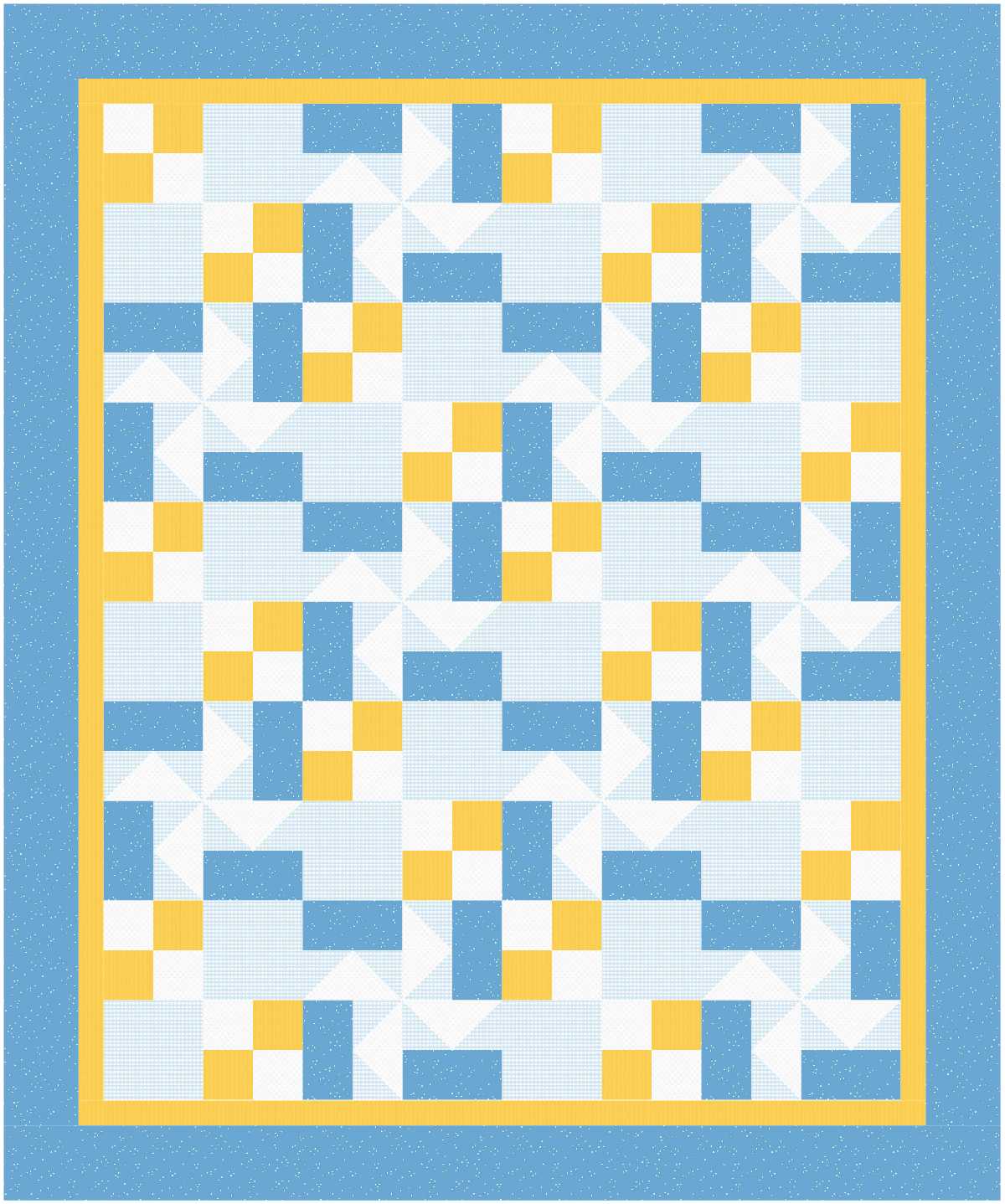 BL130 Flowing in the Breeze Quilt Kit MEDIUM bunny