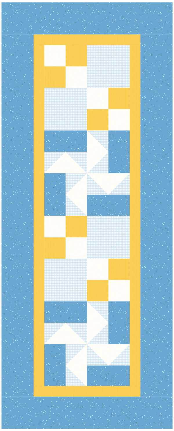 BL130 Flowing in the Breeze Quilt Kit SMALL bunny