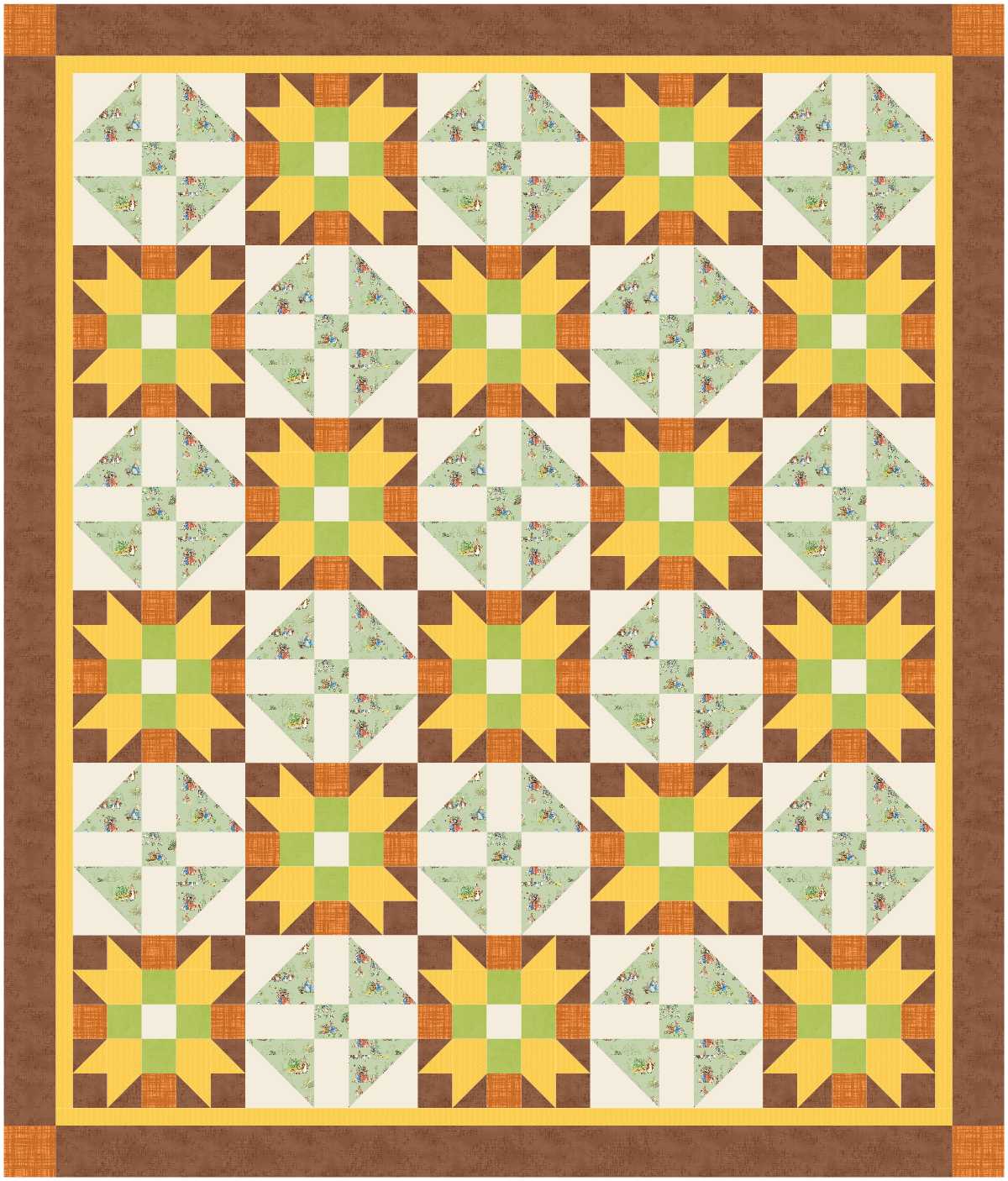 BL149 This Little Piggy Quilt Kit MEDIUM bunny