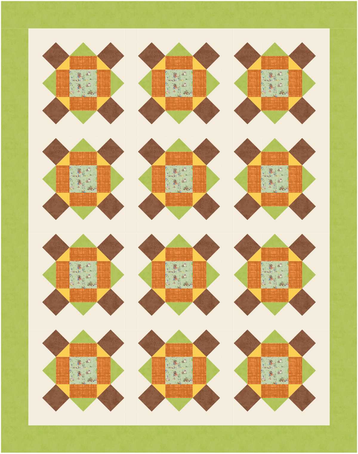 BL152 Lemon Layer Cake Quilt Kit bunny