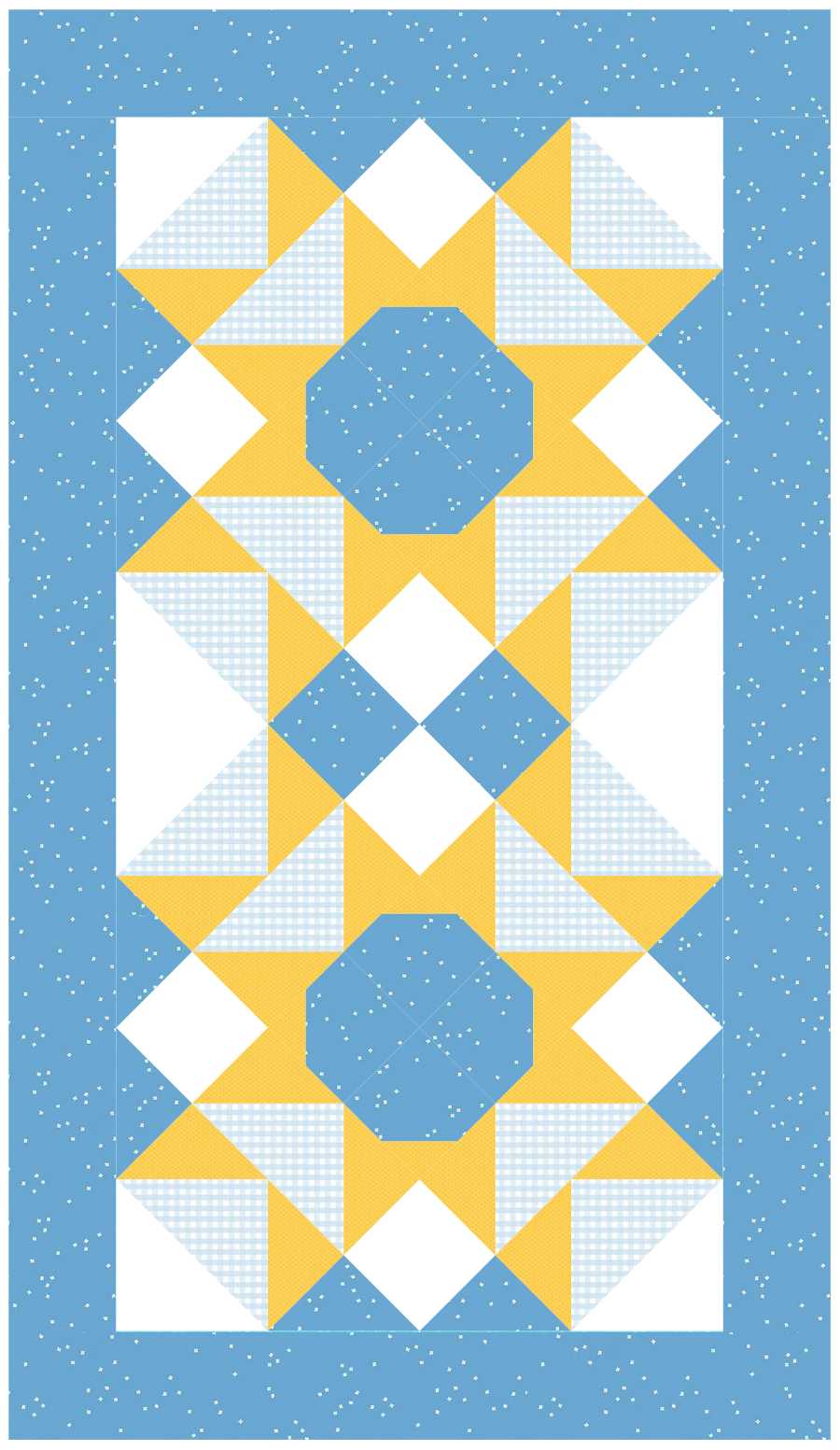 BL157 Blooming Onion Quilt Kit SMALL bunny