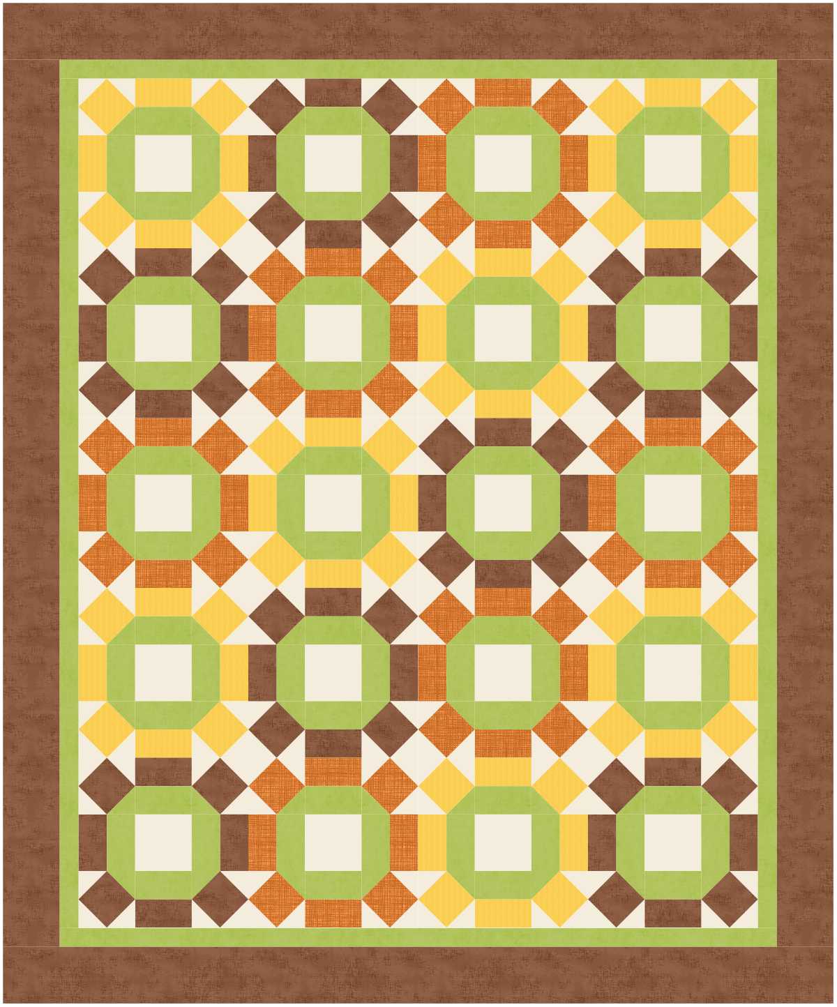 BL158 Rolling Boulders Quilt Kit MEDIUM Winter bunny