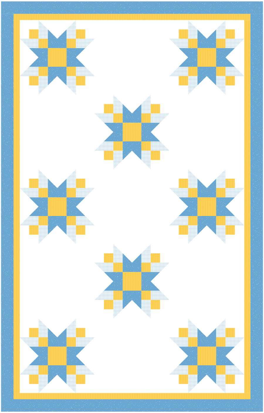 BL166 French Braid Quilt Kit L bunny