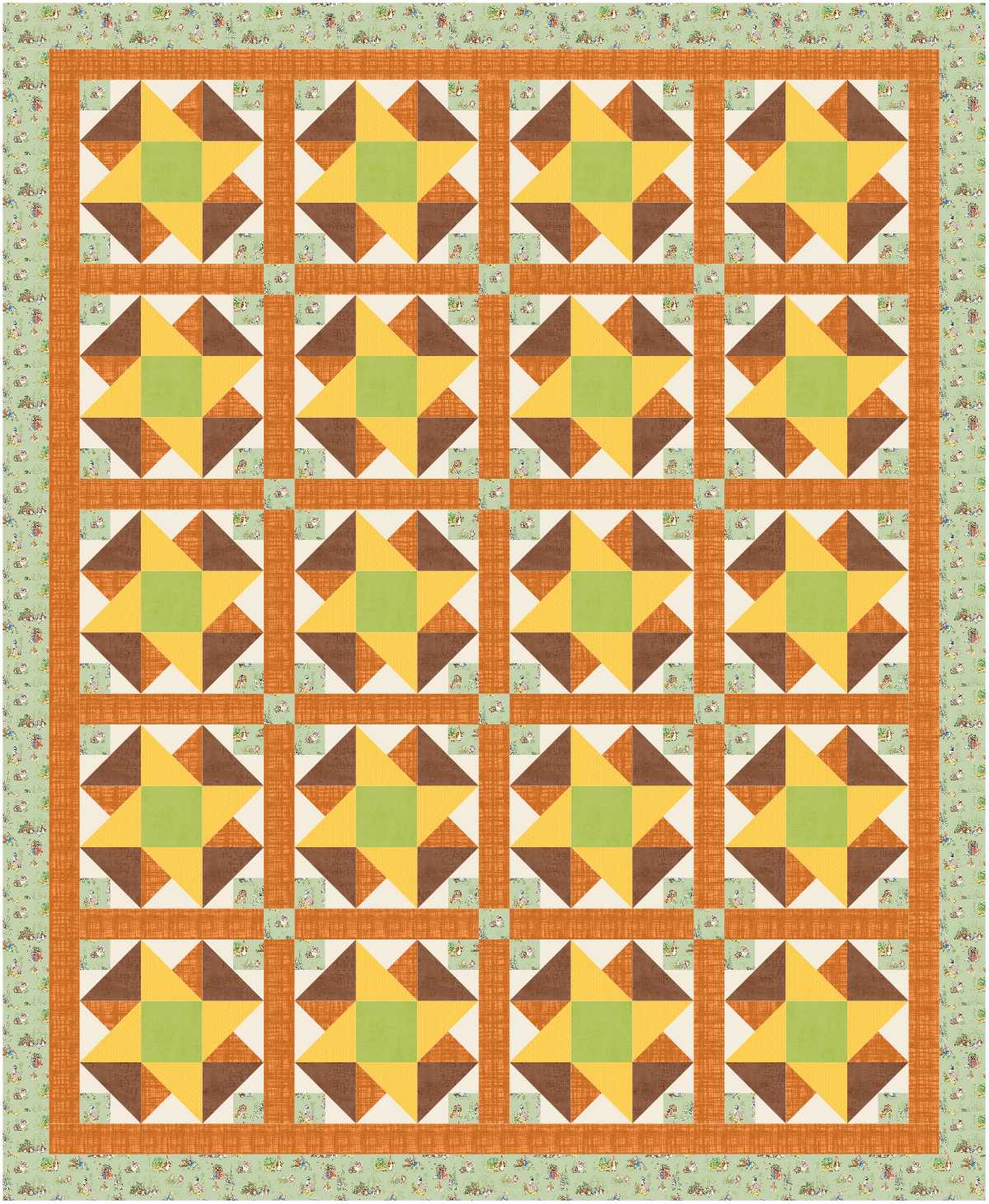 BL167 Meringues Quilt Kit L bunny
