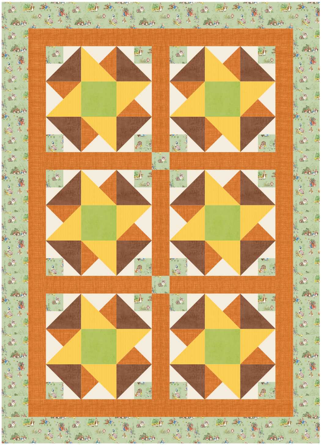 BL167 Meringues Quilt Kit M bunny
