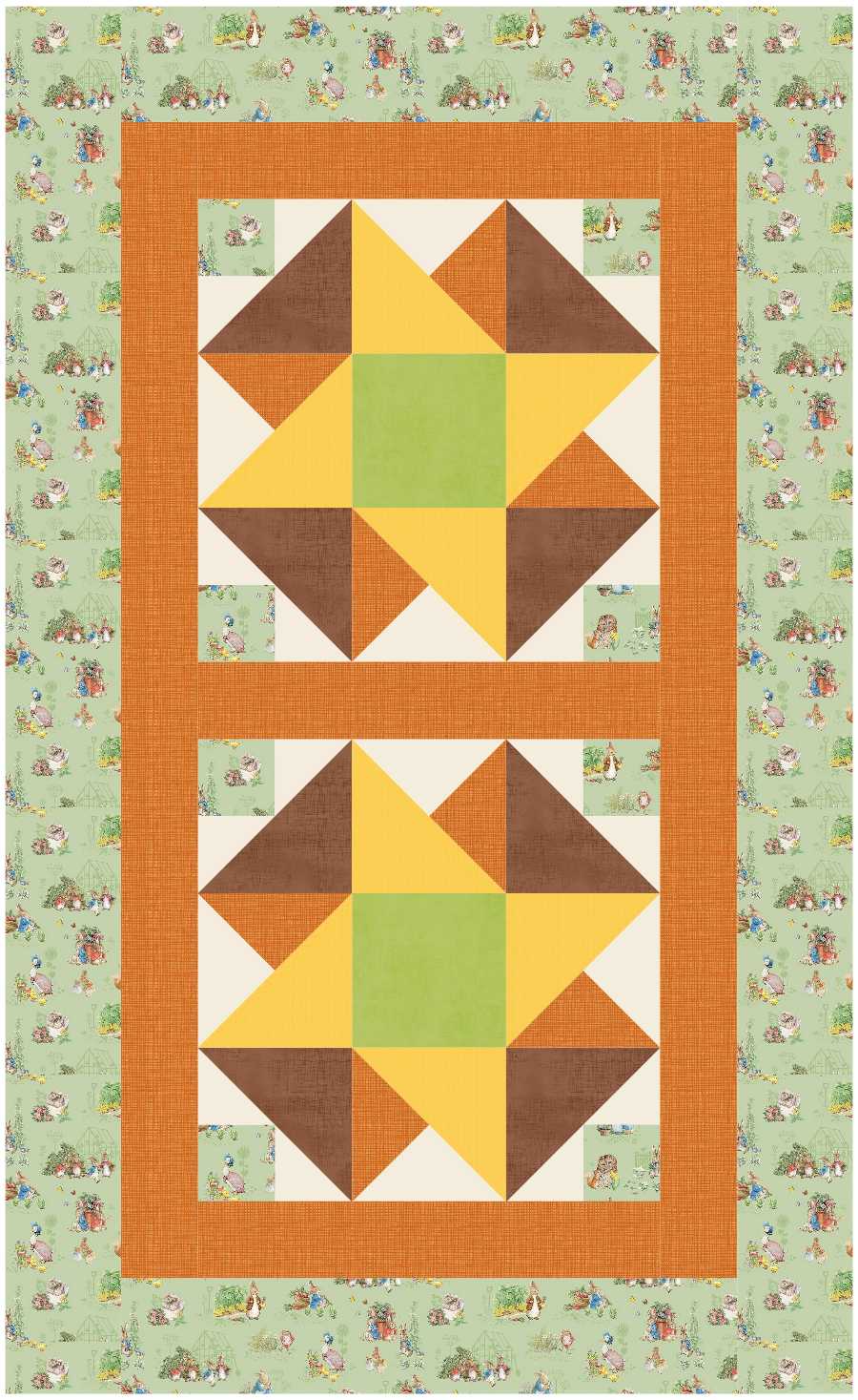 BL167 Meringues Quilt Kit S bunny
