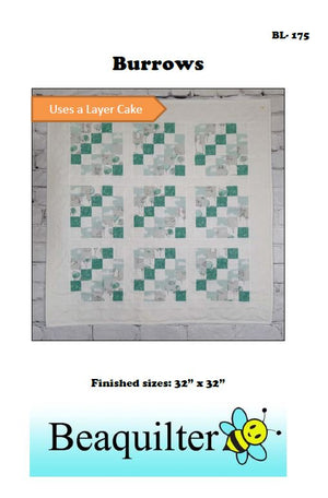 BL175 Burrows Layer Cake friendly Quilt Pattern PDF Get it free!