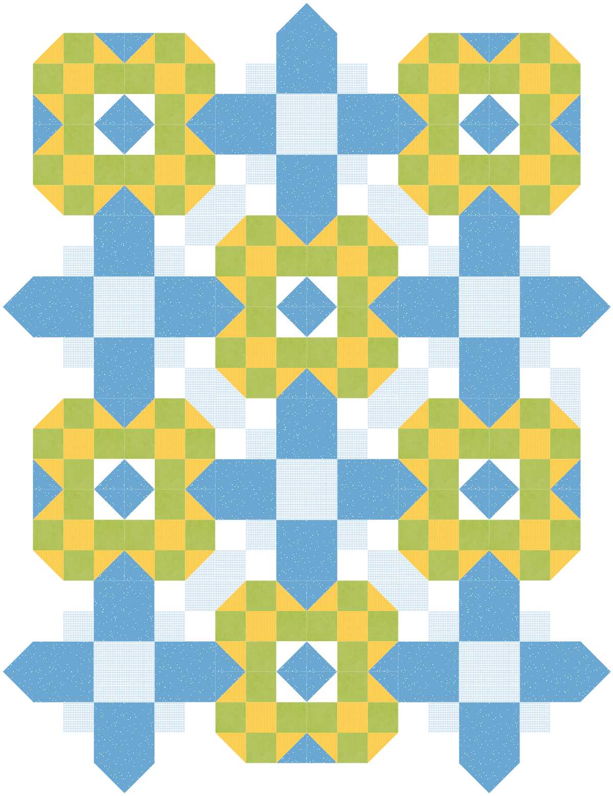 BL182 Popsicle Quilt Kit bunny
