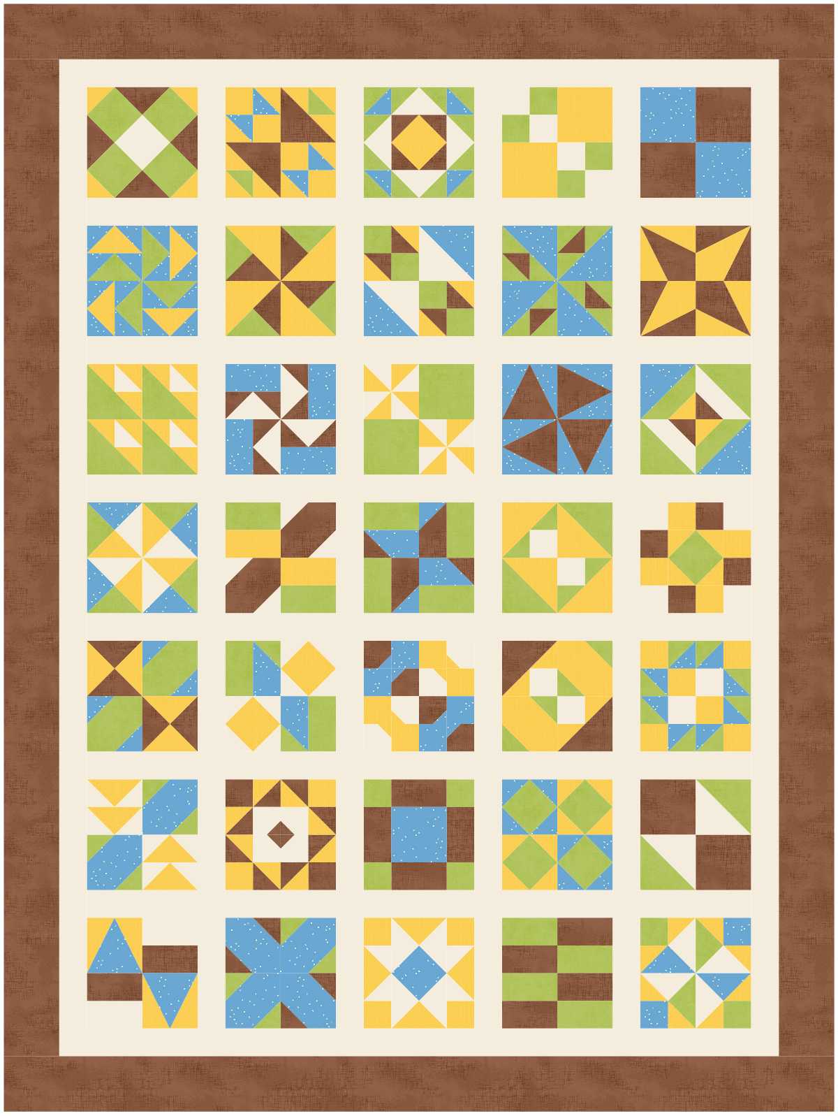 BL196 Mini Sampler quilt kit bunny
