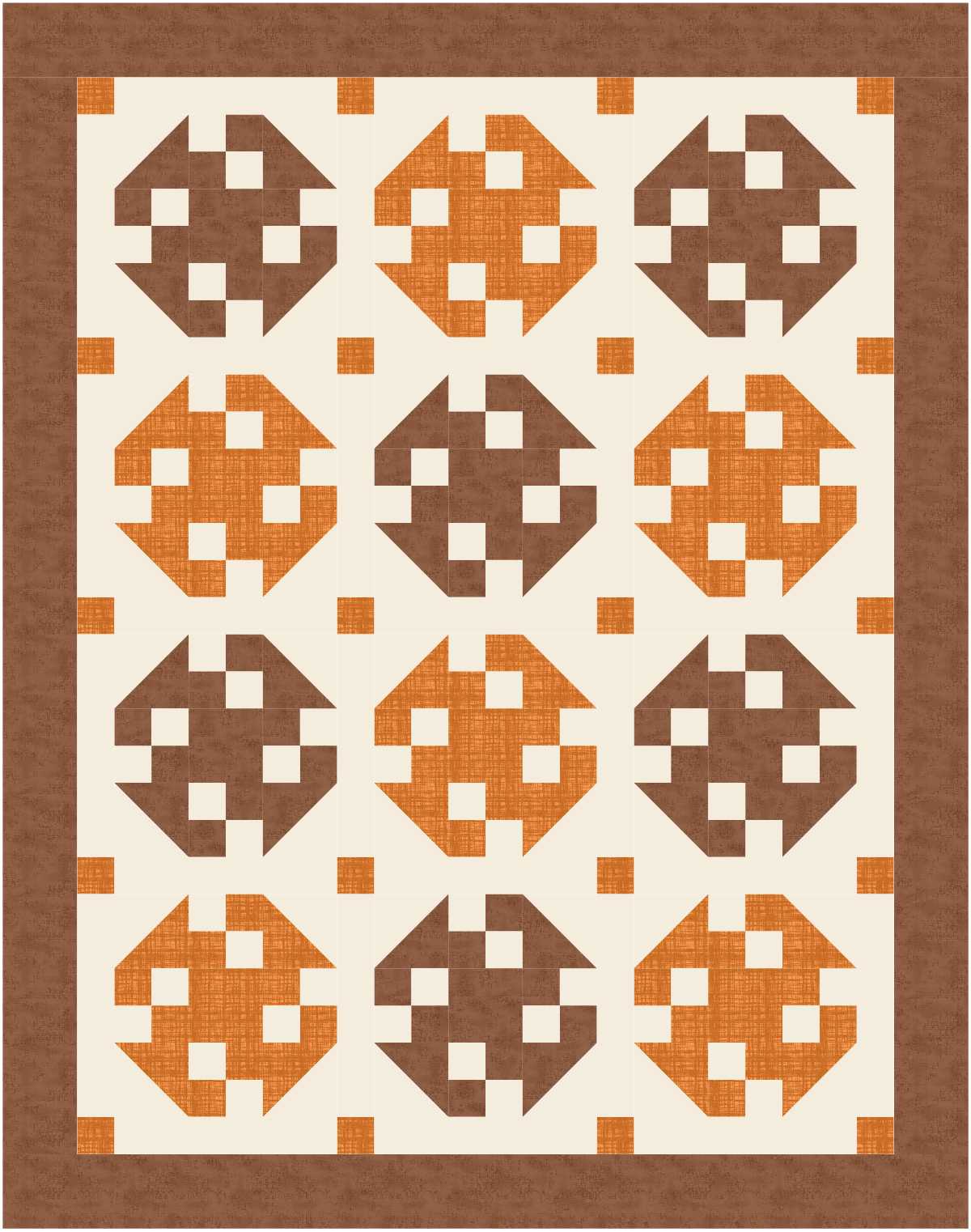 BL200 Tumbleweeds Quilt Kit L bunny