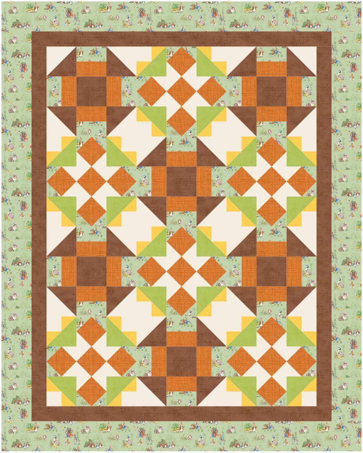 BL207 Flutterby Quilt Kit SMALL bunny