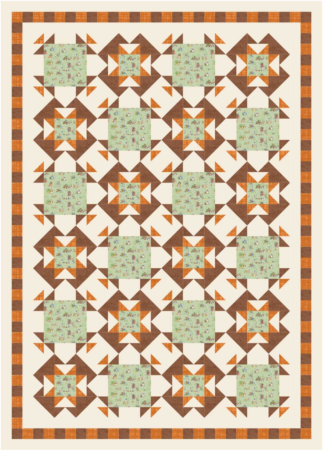 BL214 Night on the Town Quilt Kit LARGE bunny
