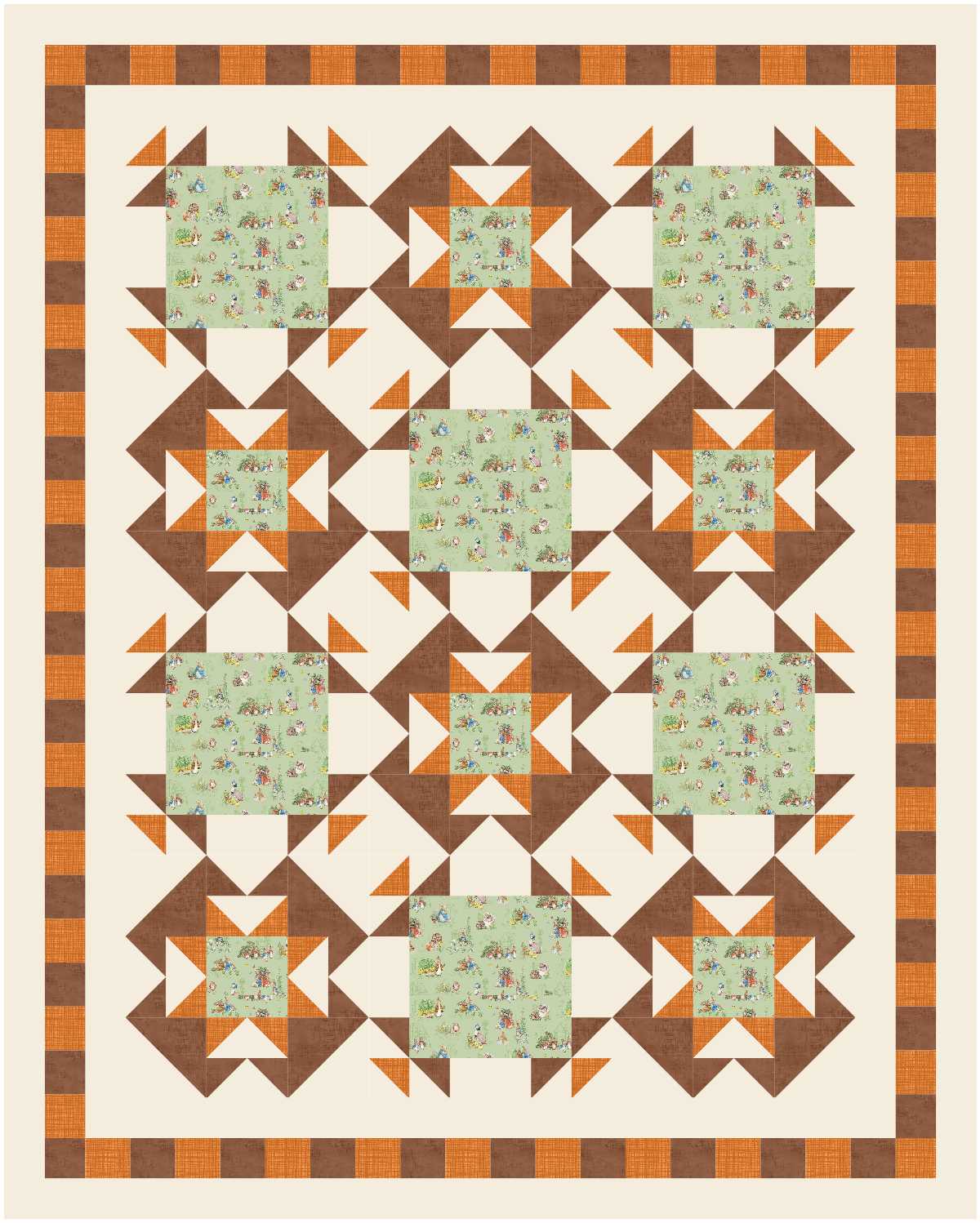 BL214 Night on the Town Quilt Kit MEDIUM bunny