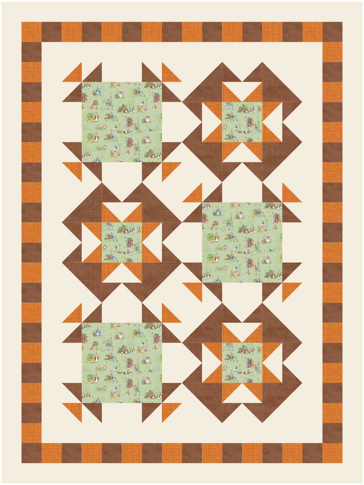 BL214 Night on the Town Quilt Kit SMALL bunny