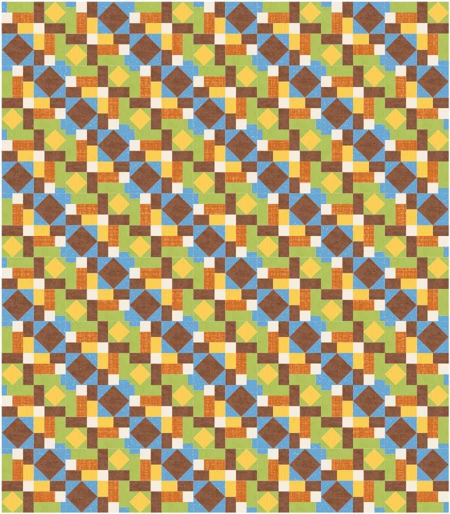 BL233 Stained Glass Quilt Kit L bunny