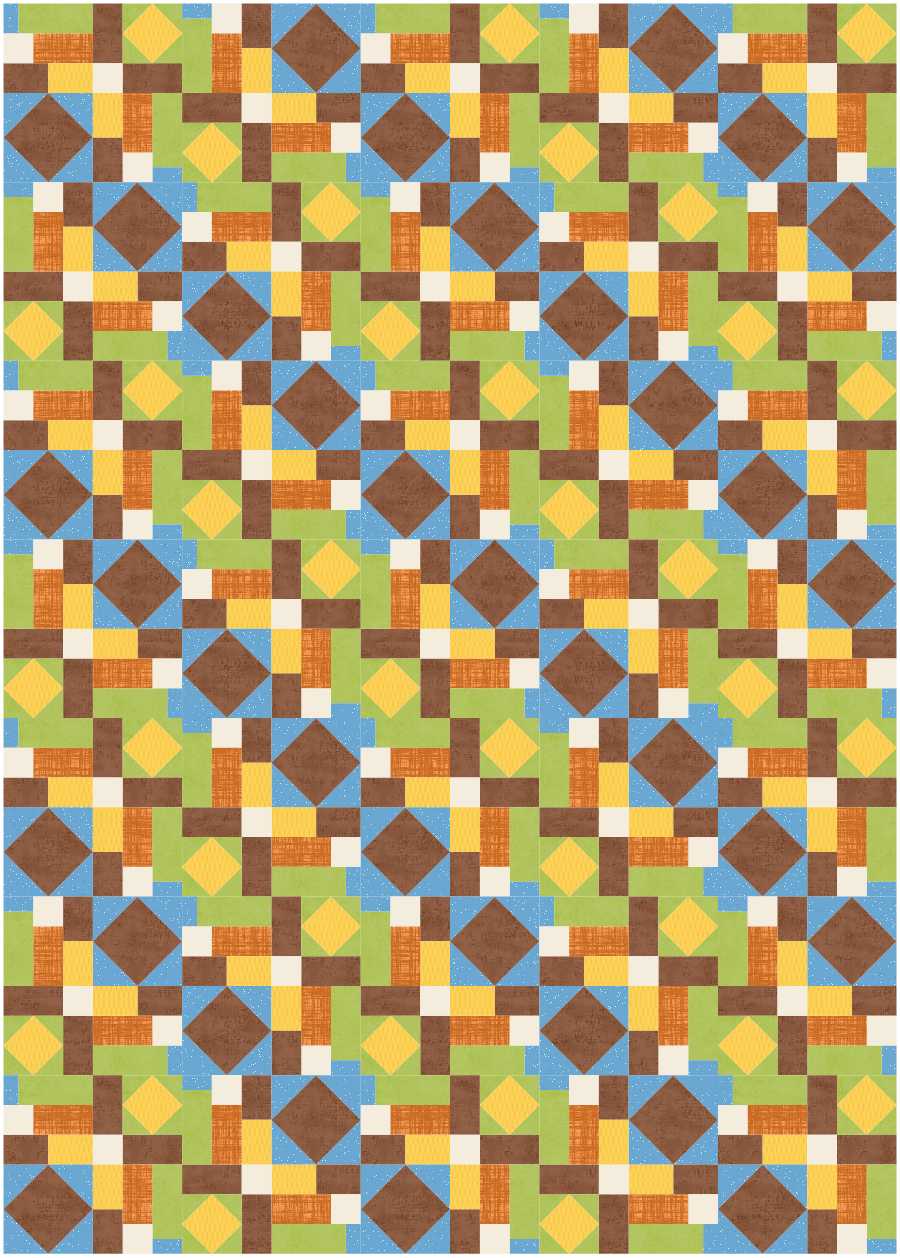 BL233 Stained Glass Quilt Kit M bunny