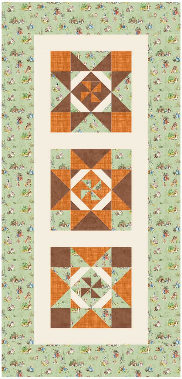 BL235 Book Swap FQ Quilt Kit SMALL bunny