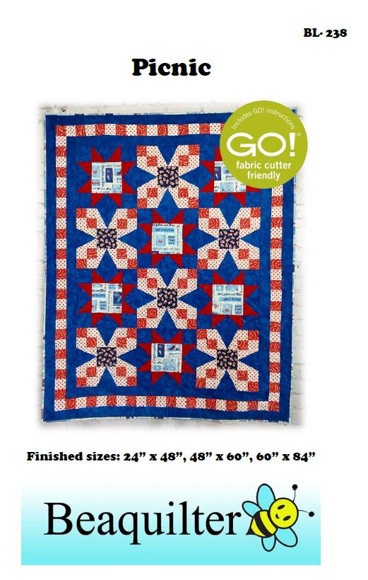 BL238 Picnic Quilt Kit 3 sizes