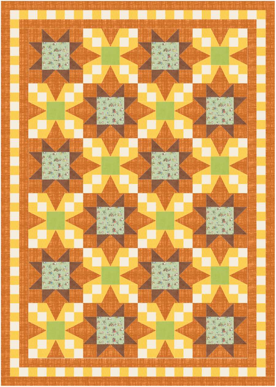 BL238 Picnic Quilt Kit L bunny