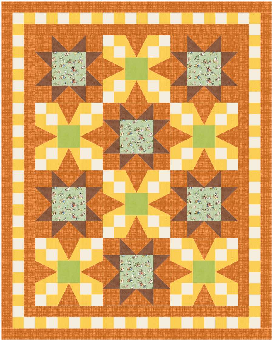 BL238 Picnic Quilt Kit M bunny