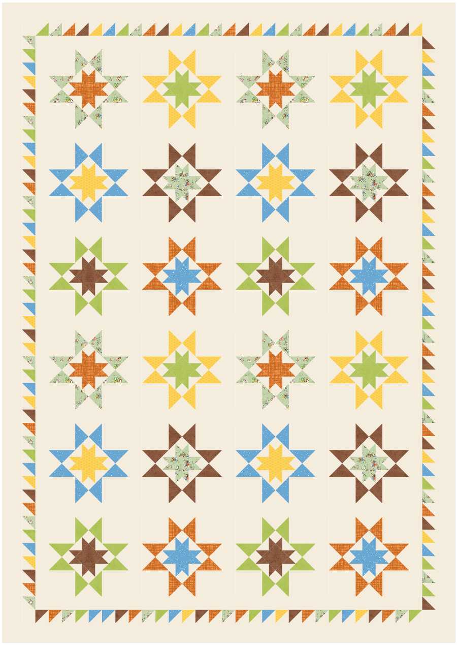 BL243 Fruit Basket quilt kit LARGE bunny