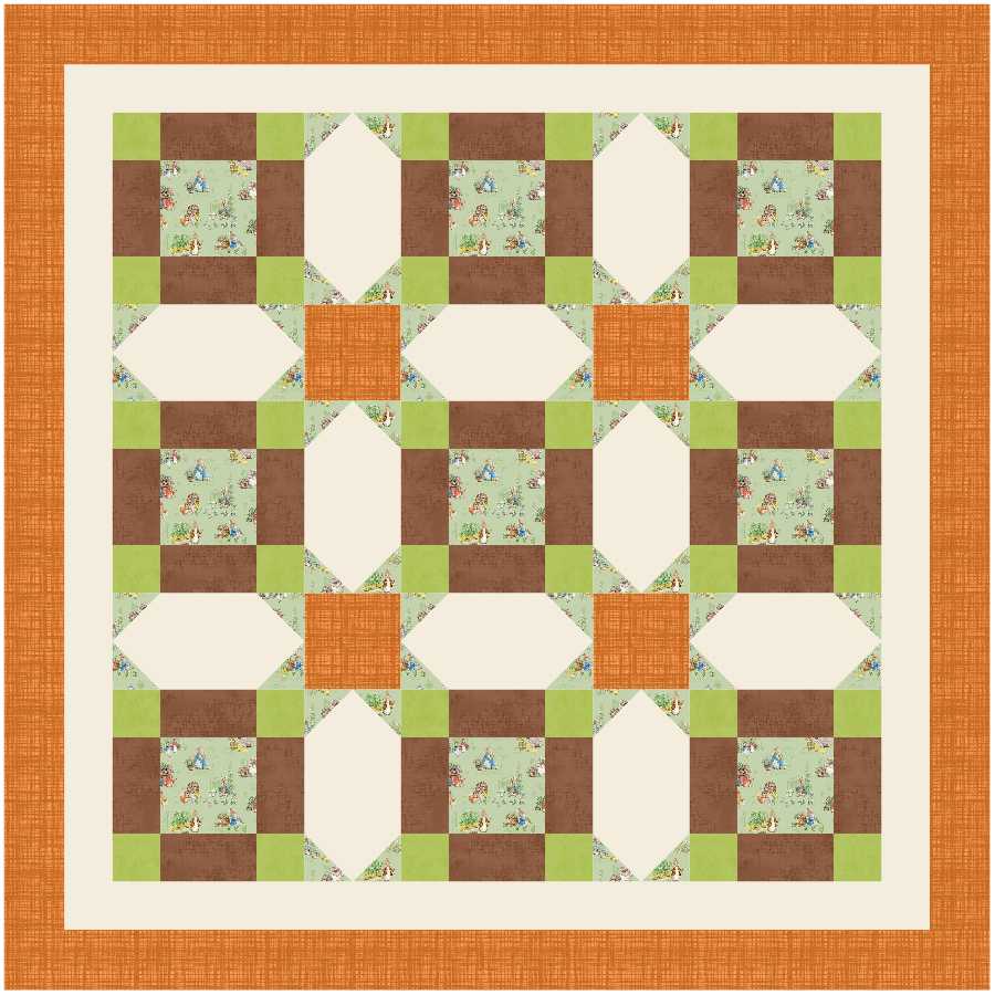 BL250 Vanishing Quilt KIT SMALL bunny