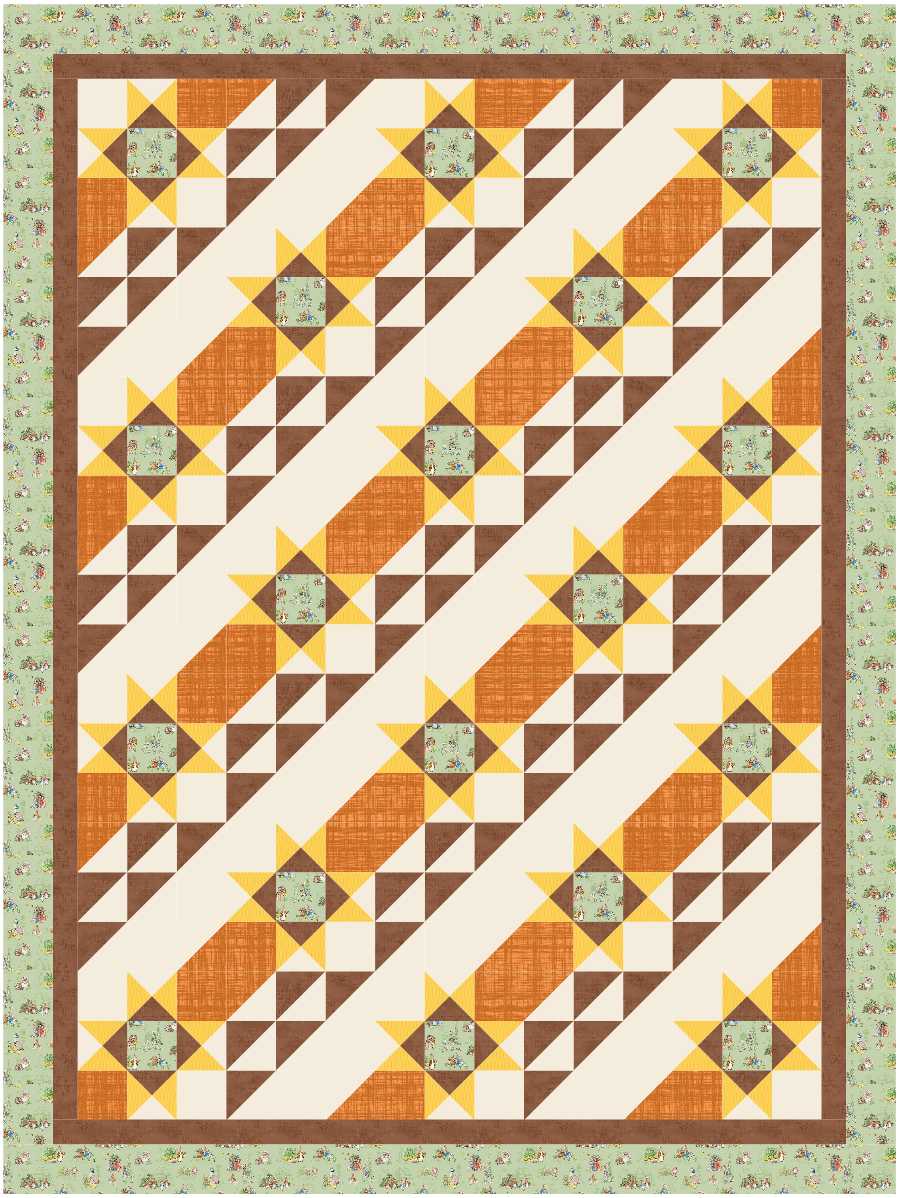BL258 Warbler Quilt fabric KIT LARGE bunny