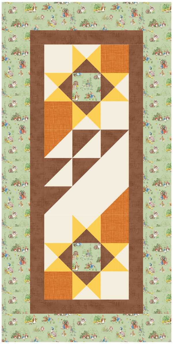 BL258 Warbler Quilt fabric KIT SMALL bunny