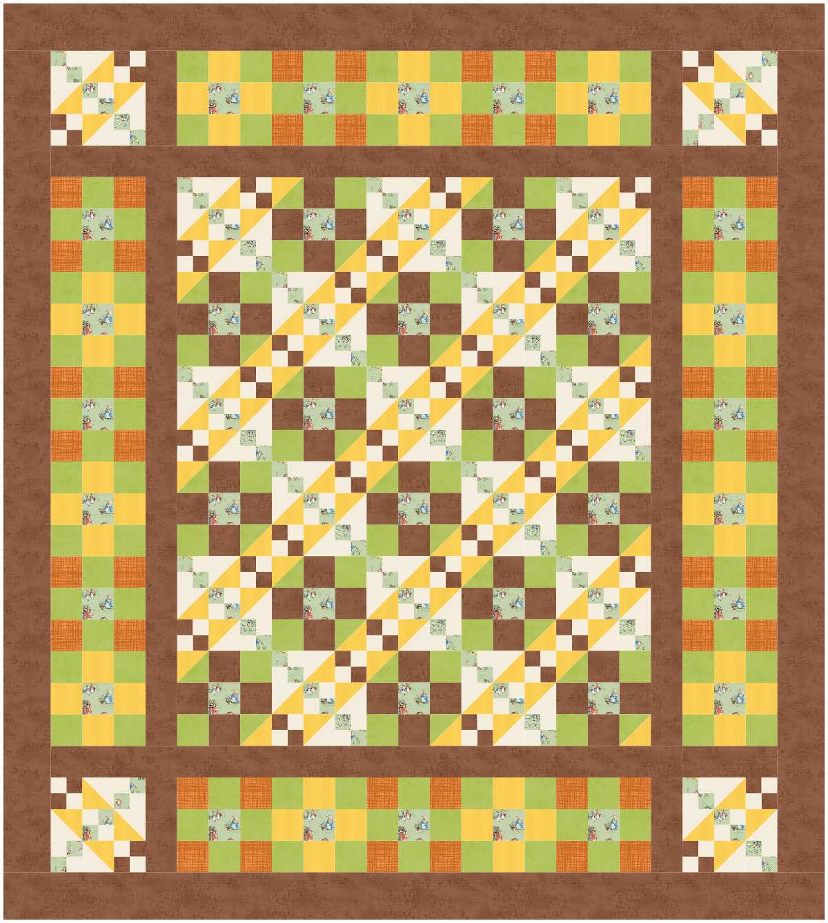 BL279 Blue Jay quilt KIT SMALL bunny