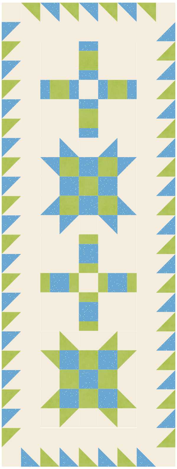 BL285 Off Kilter Quilt Fabric KIT SMALL bunny