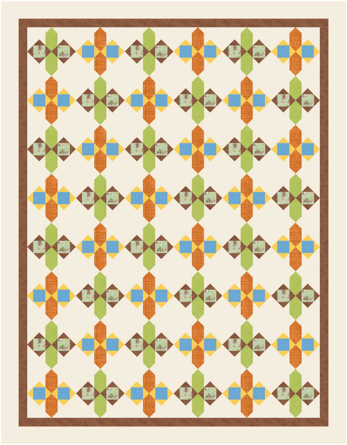 BL286 Butterflies Quilt KIT LARGE bunny