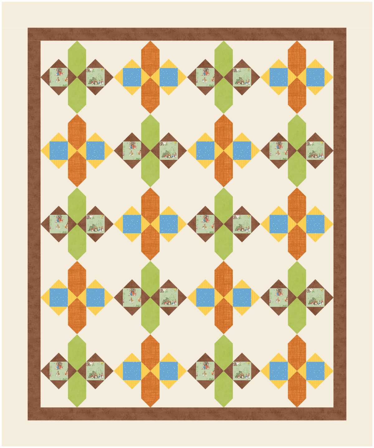 BL286 Butterflies Quilt KIT MEDIUM bunny