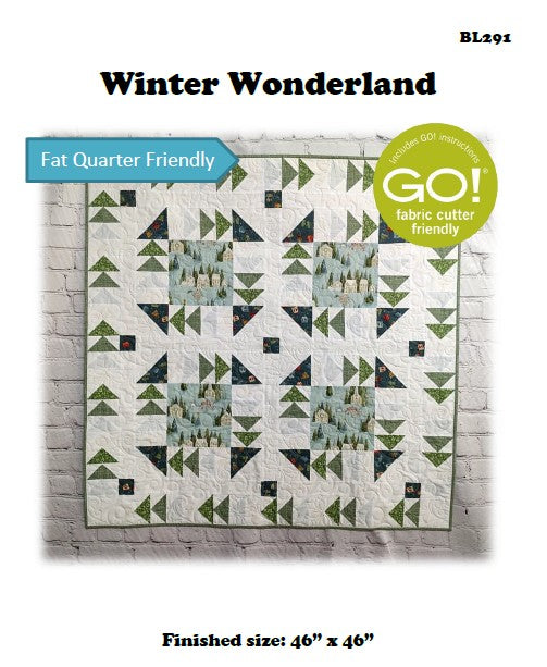 BL291 Winter Wonderland Quilt Pattern FQ and Accuquilt friendly