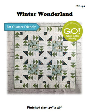 BL291 Winter Wonderland Quilt Pattern FQ and Accuquilt friendly