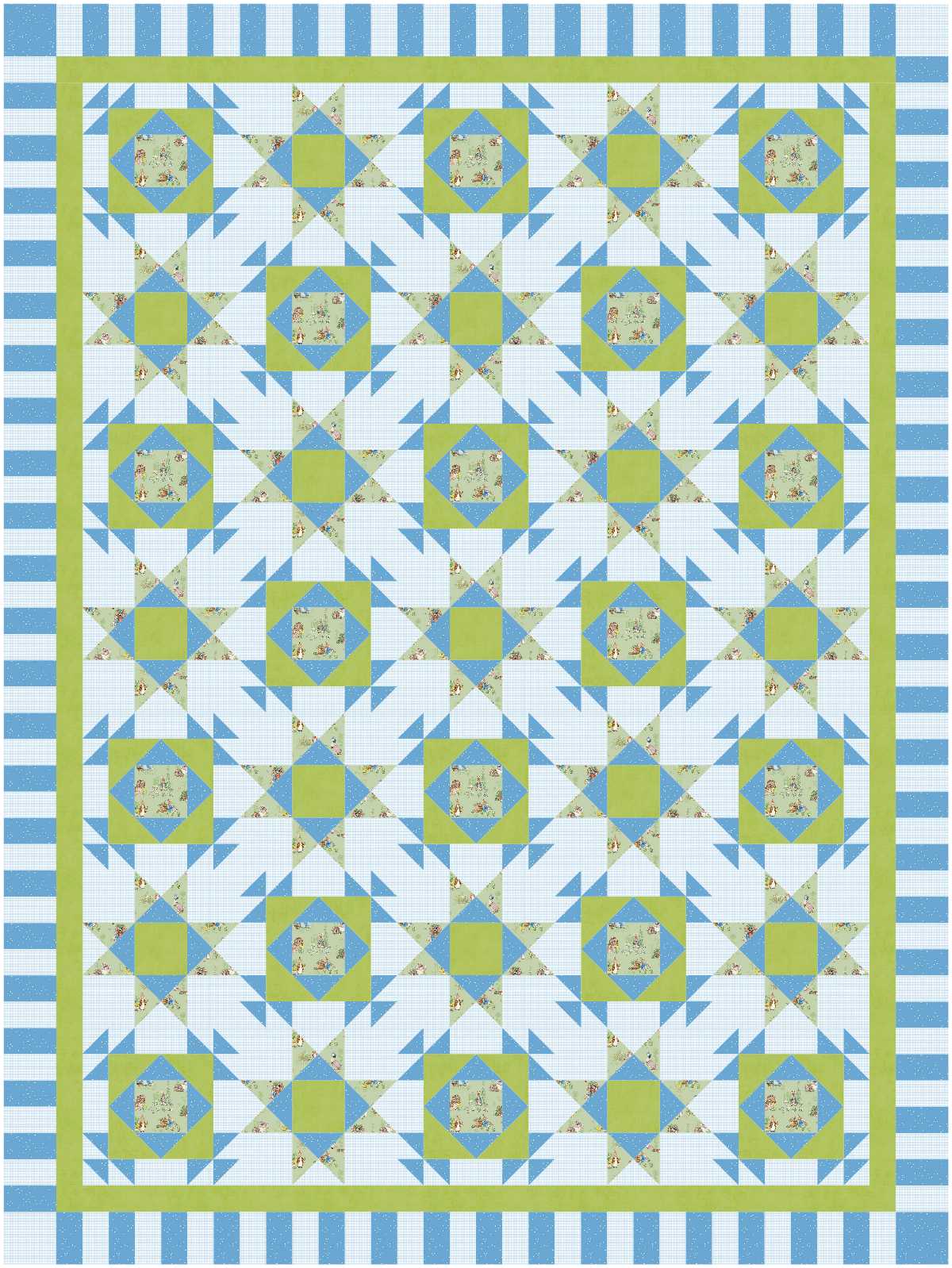 BL292 Orange you Glad Quilt KIT LARGE bunny