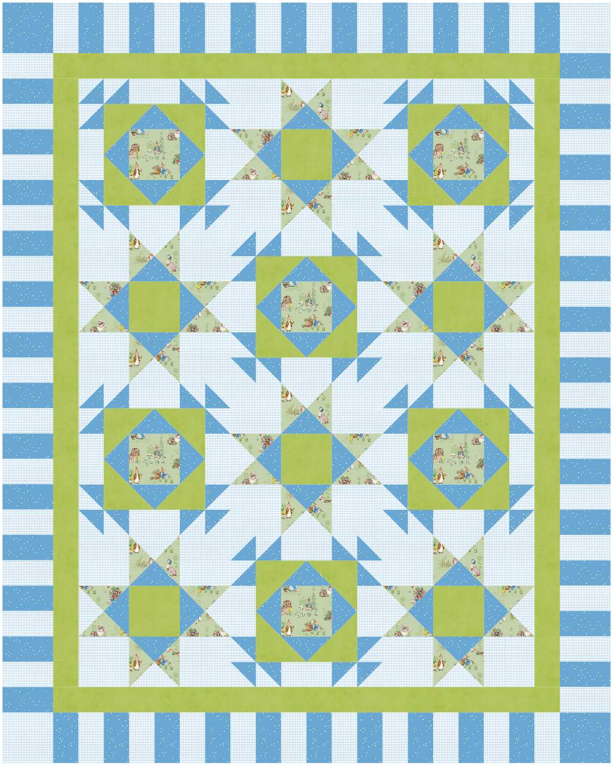 BL292 Orange you Glad Quilt KIT MEDIUM bunny