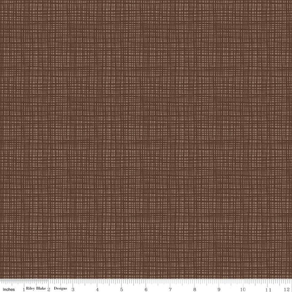 Riley Blake Texture Chocolate Brown Fabric (per half yard)