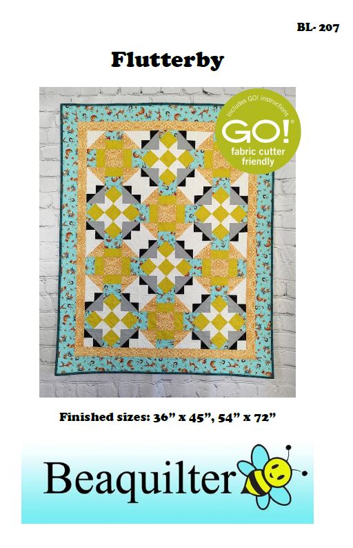 BL207 Flutterby Quilt pattern 2 sizes plus 10 more with other qube sizes