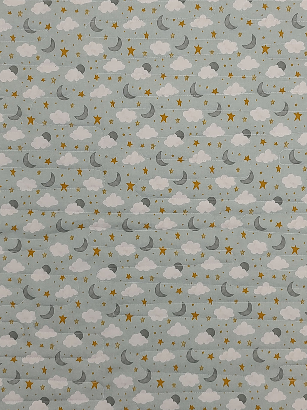 Nature Antique looking Modern baby lap quilt