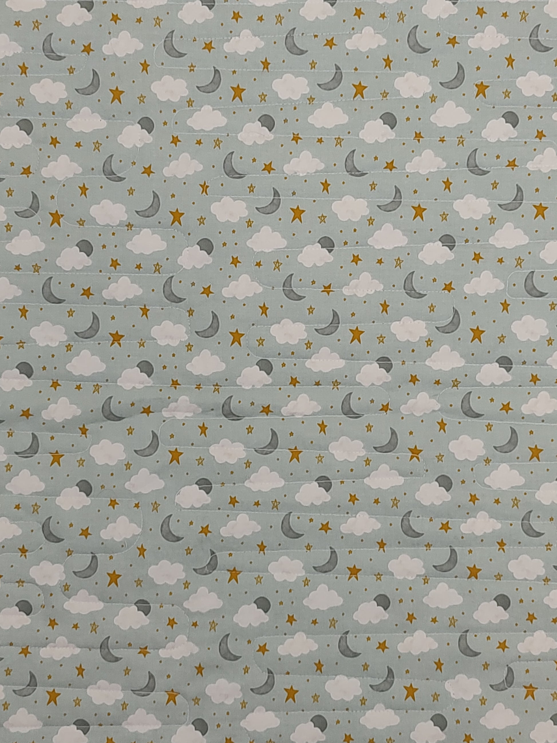 Nature Antique looking Modern baby lap quilt